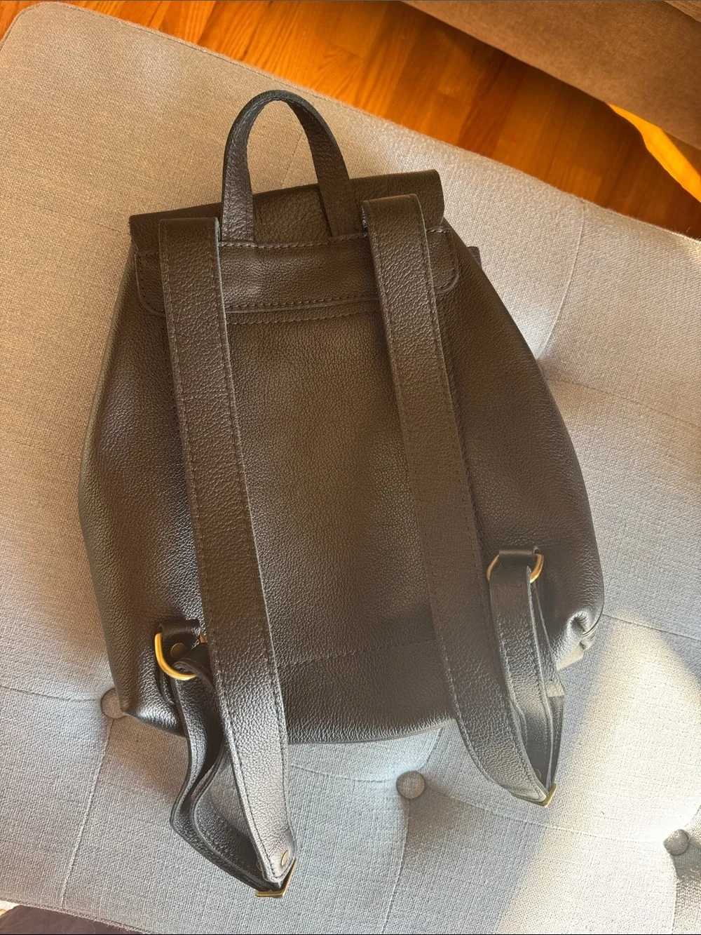 Portland Leather Boston Backpack - Black